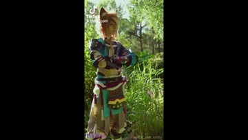 Голая тикточка косплей компиляция