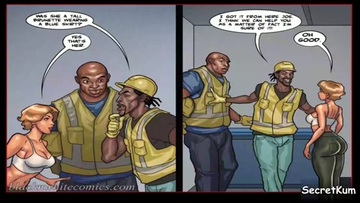 Art Class season #2 ep#7 - Construction site Interracial Threesome Painful Anal at Museum