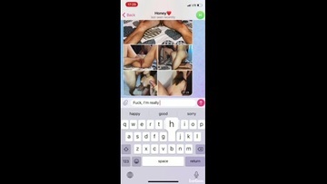 Sexwife Cuckold Sexting | Посылает фотографии мужу во время секса втроем