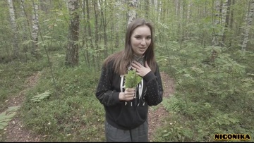 Встреча с подписчиком в лесу, хороший домашний секс